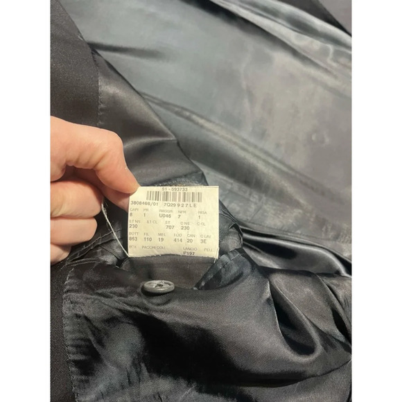 CORNELIANI Mens Super 110s Extra Fine Virgin Wool Black Suit Jacket Sports Coat - Picture 5 of 9